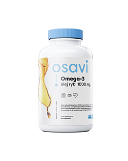 Osavi Omega-3 Olej Rybi 1000 mg, Smak cytrynowy, Kapsułki
