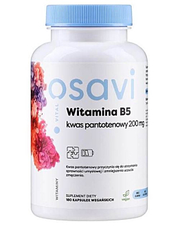 Osavi Witamina B5 Kwas Pantotenowy 200 mg, Kapsułki