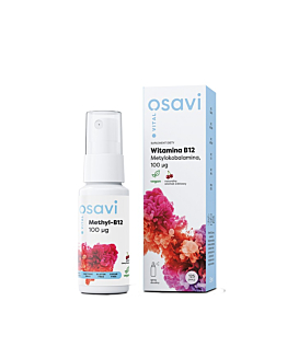 Osavi Witamina B12  Metylokobalamina,  Spray doustny, Smak wiśniowy