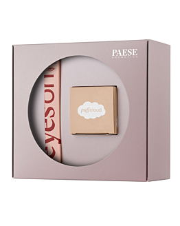Paese Zestaw Merry Look Set, Puder do twarzy Puff Cloud + Maskara do rzęs Paese Eyes On