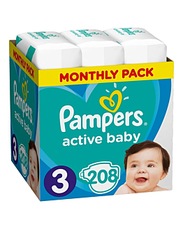 Pampers Active Baby 3 208 pz