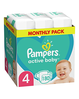 Pampers Active Baby Pieluchy (4) Maxi, 180 szt.