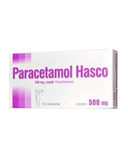 Paracetamol Hasco czopki doodbytnicze 500 mg 10 czop.