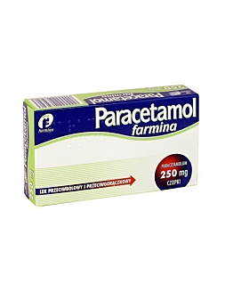 Paracetamol Farmina 250 mg , 10 czopków