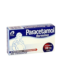 Paracetamol Farmina 50 mg, 10 Czopków