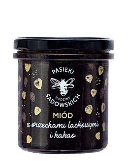 Pasieki Rodziny Sadowskich Miód z Orzechami Laskowymi i Kakao