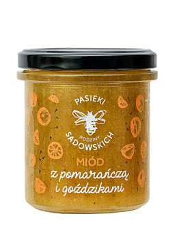 Pasieki Rodziny Sadowskich Miód z Pomarańczą i Goździkami