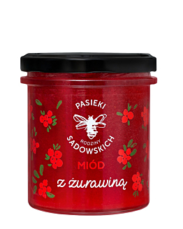 Pasieki Rodziny Sadowskich Miód z Żurawiną
