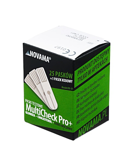Novama MultiCheck Pro+ Kwas Moczowy, Paski testowe