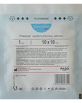 Pasocare Med Plaster z opatrunkiem jałowy 10 x 10 cm 1 szt.