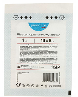 Pasocare Med Plaster z opatrunkiem jałowy 10 x 8 cm 1 szt.