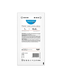 Pasocare Med Plaster z opatrunkiem jałowy 15 x 8 cm 1 szt.