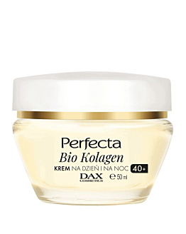 Perfecta Bio Kolagen, przeciwzmarszczkowy krem do twarzy na dzień i na noc 40+, 50 ml