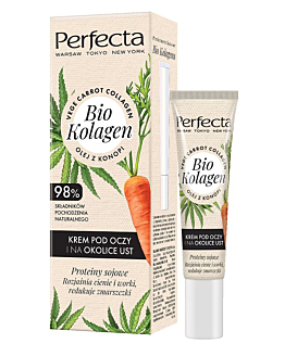 Perfecta Bio Kolagen, krem pod oczy i na okolice ust, 15 ml