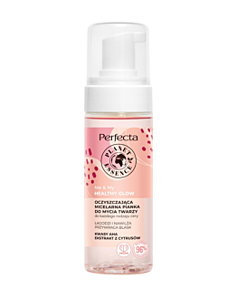 Perfecta Me&My Healthy Glow, oczyszczająca micelarna pianka do mycia twarzy, 160 ml