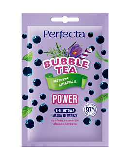 Perfecta Bubble Tea, 5-minutowa maska do twarzy Power, 10 ml