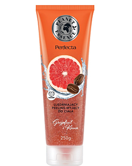 Perfecta Planet Essence, ujędrniający peeling myjący do ciała Grejpfrut i Kawa, 250g