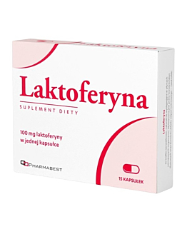 Laktoferyna 100 mg, Suplement diety wzmacniający odporność, Kapsułki