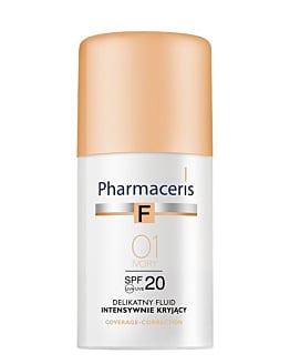 Pharmaceris F Fluid intensywnie kryjący, 01 Ivory