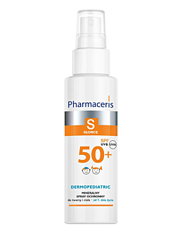 Pharmaceris S Dermopediatric Mineralny spray ochronny do twarzy i ciała SPF50+ 