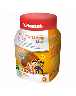 Pharmasis Psi Patrol Multiwitamina Kids, Żelki o smaku owocowym