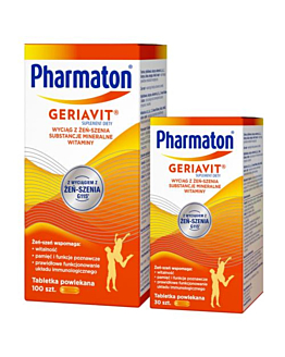 Geriavit Pharmaton Zestaw witamin i minerałów, 130 Tabletek