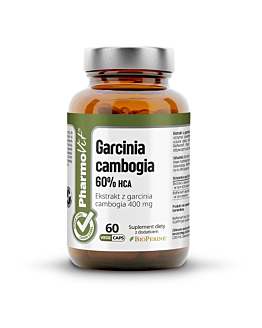 PharmoVit Clean Label Garcinia Cambogia 60% HCA Kapsułki