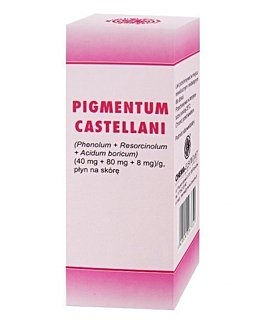 Pigmentum Castellani, Płyn