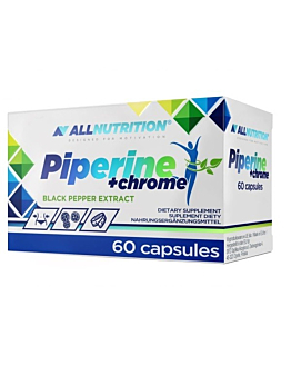 Allnutrition Piperine + Chrome, Suplement diety wspomagający odchudzanie, Kapsułki