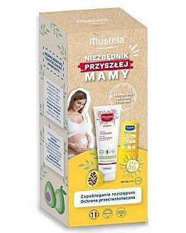 Mustela Sun Zestaw Pregnant Suncare (Krem na rozstępy 250ml + Sztyft przeciwsłoneczny 9ml)