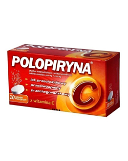 Polopiryna C 500 mg + 200 mg, 10 tabl. mus.