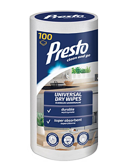 Presto Uniwersalne Suche Ściereczki w Rolce