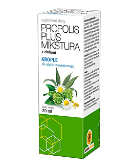 Propolis Plus Mikstura, Krople Doustne, 20 ml