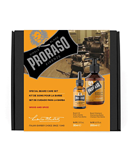 Proraso Wood and Spice Zestaw do pielęgnacji brody: szampon + olejek