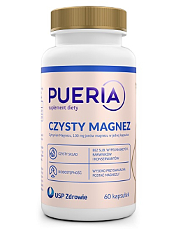 Pueria Czysty Magnez, Cytrynian magnezu 100 mg, Kapsułki