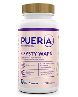 Pueria Czysty Wapń 250 mg jonów wapnia, Kapsułki