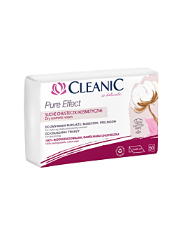 Cleanic Pure Effect Salviette Asciutte Cosmetiche 50 pz