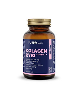 Pureo Health Kolagen Rybi Complex+, Suplement diety zawierający kolagen, witaminy i minerały, Kapsułki