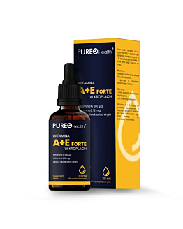 Pureo Health Witamina A+E Forte, 800 mcg + 12 mg, Krople 
