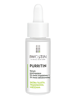 Iwostin Purritin 5% Kwas Migdałowy + 3% Kwas Laktobionowy Peelingujące serum do twarzy