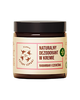 Mydlarnia Cztery Szpaki Deodorante Naturale in Crema, Rabarbaro e Ciliegia