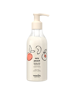 Resibo Rich Peach Gel detergente naturale per il viso con estratto di pesca