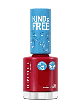 Rimmel Kind & Free Lakier do paznokci, 156 Poppy Pop Red
