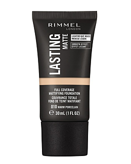 Rimmel Lasting Matte Matujący podkłąd do twarzy, 010 Warm Porcelain
