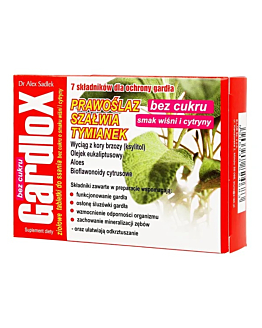 Gardlox, Tabletki do ssania ziołowe bez cukru, Smak wiśnia i cytryna