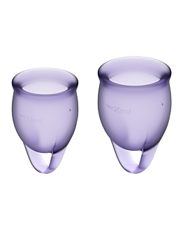 Satisfyer Feel Confident Menstrual Cup Kubeczki menstruacyjne, Lila
