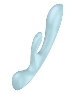 Satisfyer Massaggiatore Triple Oh Light Blue Massaggiatore Intimo