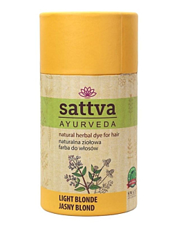 Sattva Ayurveda Naturalna Ziołowa Farba do włosów Jasny Blond