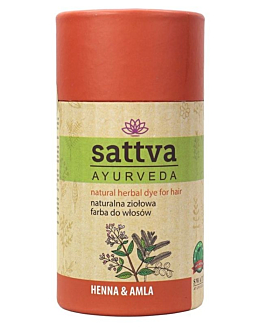 Sattva Ayurveda Naturalna Ziołowa Farba do włosów z Amlą