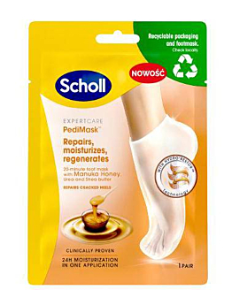 Scholl Expert Care PediMask Maska do Stóp z Miodem Manuka 1 sztuka